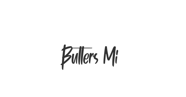 Butters Mine font thumbnail
